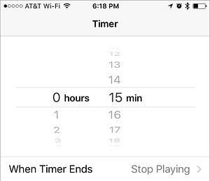 sleep timer stop playing 1