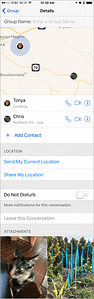 Messages Details screen 322x1024