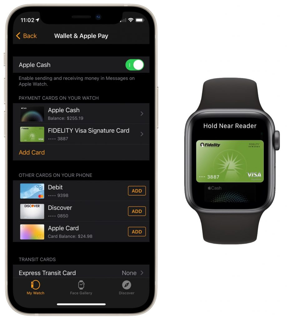 Can i pay discount with apple watch