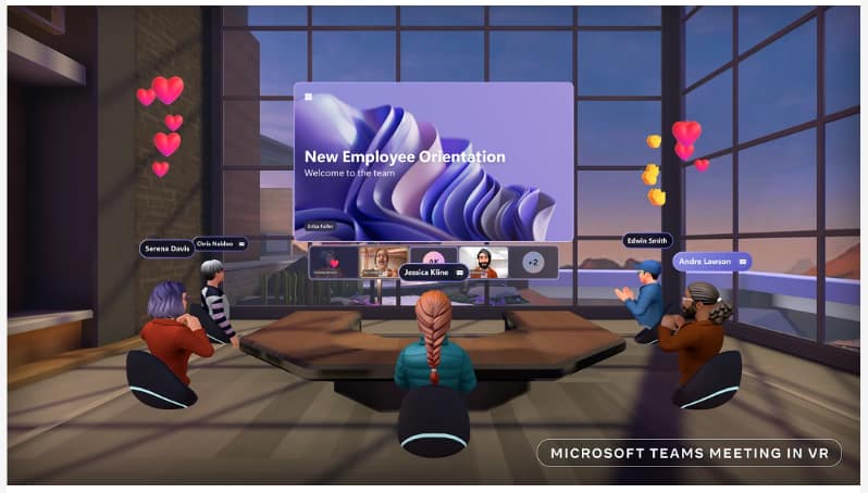 Microsoft Teams Meeting in VR | MacSolutions Plus Buffalo's local Apple Authorized Service Center Microsoft Teams Meeting in VR